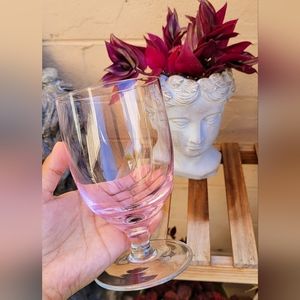 Set of Pink Wine Glasses